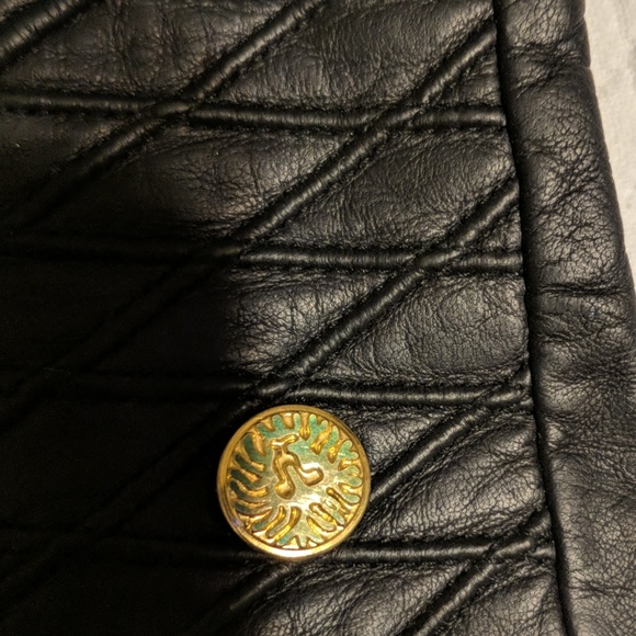 Ladies Anne Klein leather gloves - Picture 2 of 5